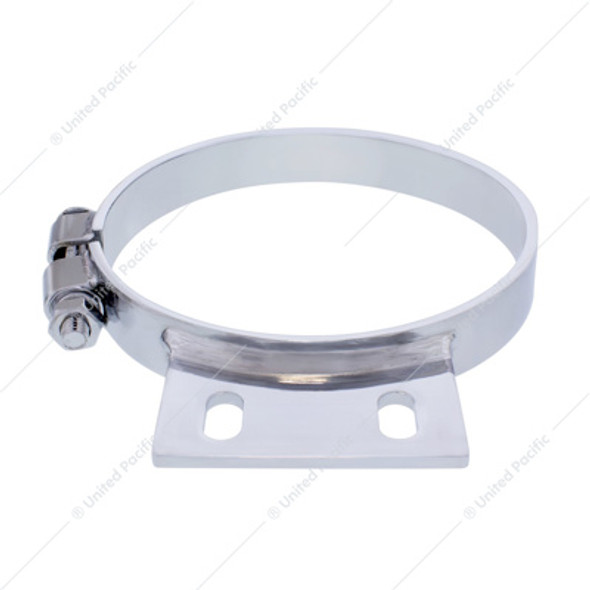 10328-UP 6" CHROME CAB EXHAUST CLAMP FOR PETERBILT