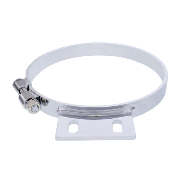 8" CHROME CAB EXHAUST CLAMP FOR PETERBILT