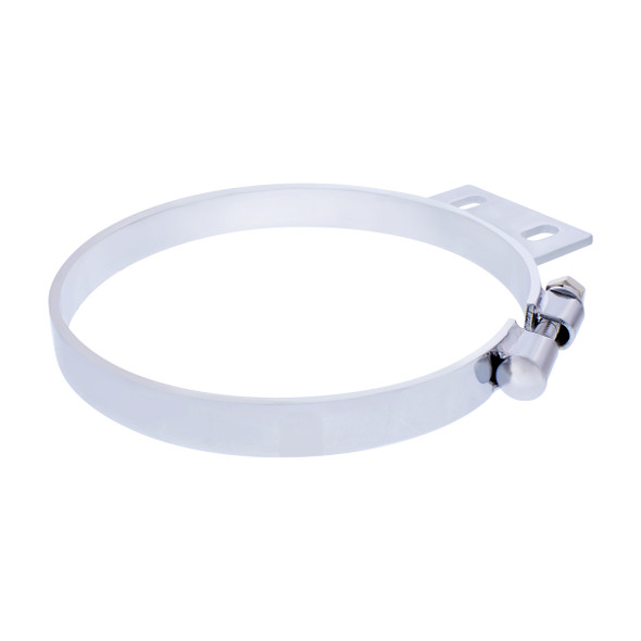 8" CHROME CAB EXHAUST CLAMP FOR PETERBILT