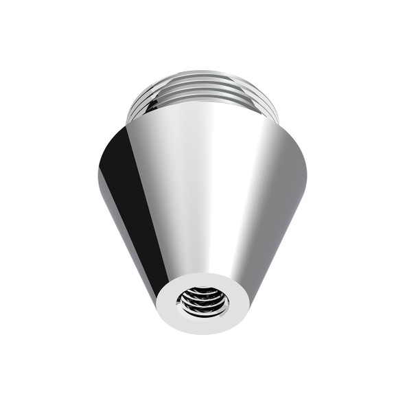 Chrome Aluminum M30X3.5 Male To 3/8"-16 Female Beer Tap Adapter