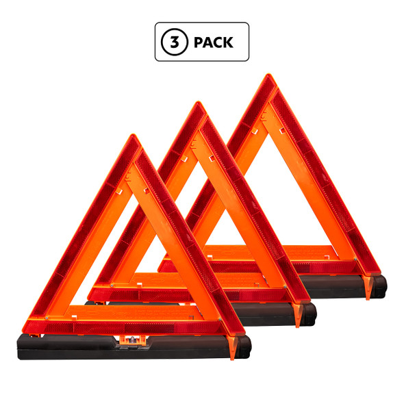Emergency Warning Triangle Kit (3-Pack)