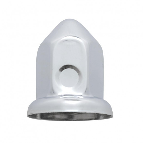 33mm X 2-3/8" Chrome Steel Pointed Nut Cover With Flange