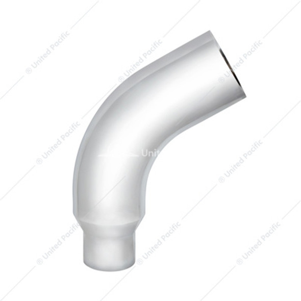 PB379-E58-65 CHROME 58 DEGREE ANGLED EXHAUST ELBOW FOR PETERBILT 379 - 6" OD TO 5" OD