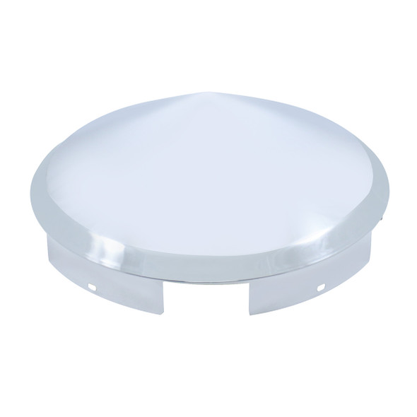 5 Even Notched Chrome Pointed Front Hubcap - 1" Lip