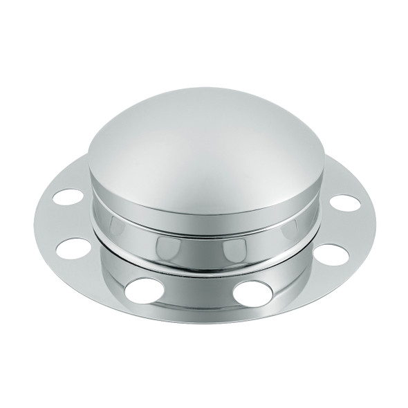 Chrome Dome Front Axle Cover 3PC Kit For Steel/Aluminum Wheel
