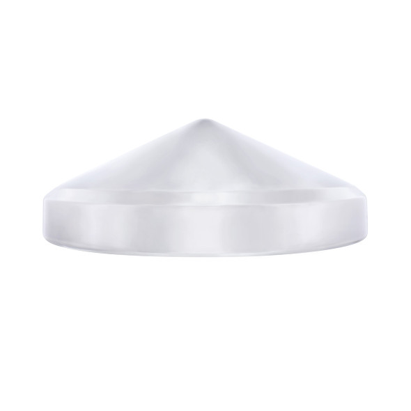 7-1/2" Chrome Pointed Rear Hubcap