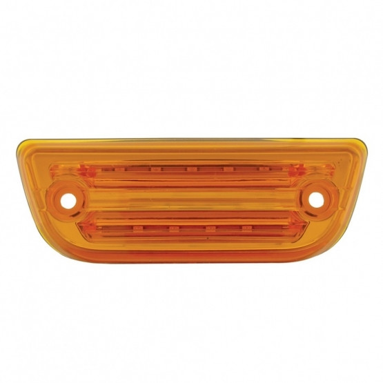 36779-UP 9 LED RECTANGULAR CAB LIGHT FOR PETERBILT 579 & KENWORTH T680/T770/T880- AMBER LED/AMBER LENS