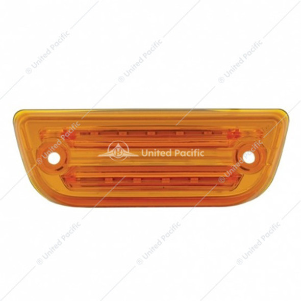 36779-UP 9 LED RECTANGULAR CAB LIGHT FOR PETERBILT 579 & KENWORTH T680/T770/T880- AMBER LED/AMBER LENS