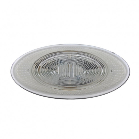 36874-UP 10 LED FENDER PARKING & TURN SIGNAL LIGHT FOR PETERBILT 386 (2006-2014) & 387 (2006-2010)-AMBER LED/CLEAR LENS