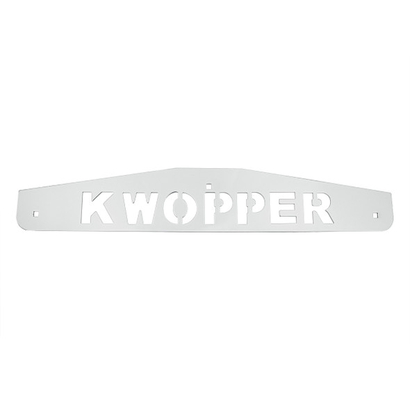 4" X 24" Chrome Kwopper Bottom Mud Flap Plate - Bolt Thru