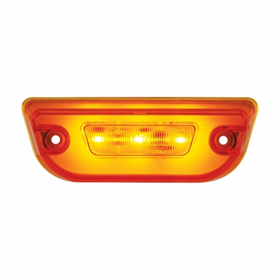 36891-UP 11 LED PETERBILT 579 & KENWORTH T680 GLOLIGHT CAB LIGHT - AMBER LED/ AMBER LENS