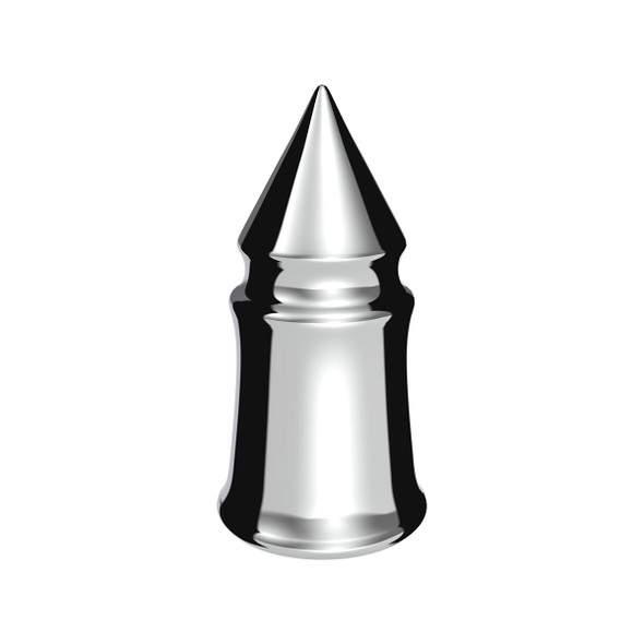 33mm X 4-3/8" Chrome Plastic V-Spike Nut Cover - Thread-On (Bulk)