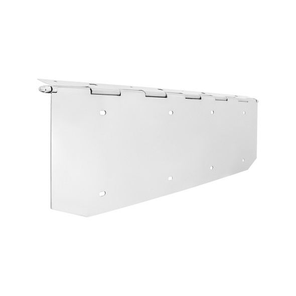 Chrome 2 License Plate Angled Holder With Hinge