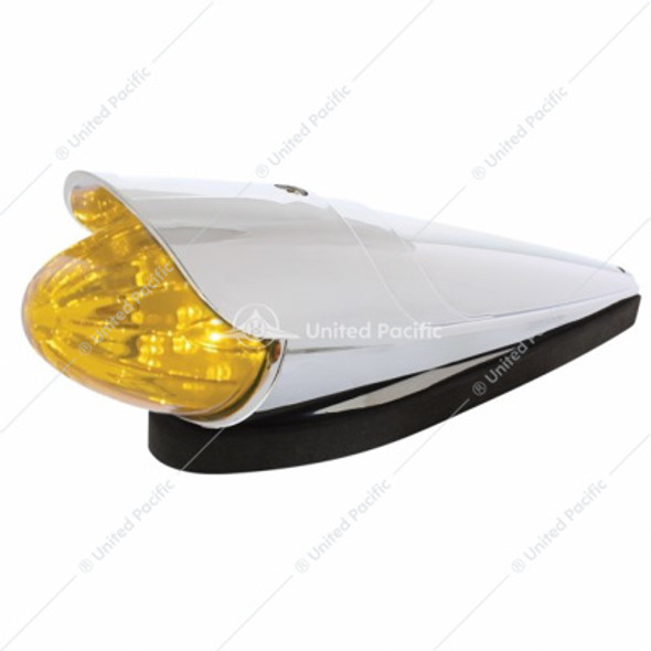 36751-UP 19 LED WATERMELON GRAKON 1000 STYLE CAB LIGHT KIT WITH VISOR - AMBER LED/AMBER LENS