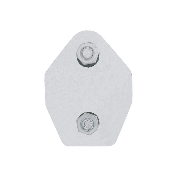 30" Stainless 45-Degree Angled Heavy Duty Mud Flap Hangers - 2.5" Bolt Pattern (Pair)