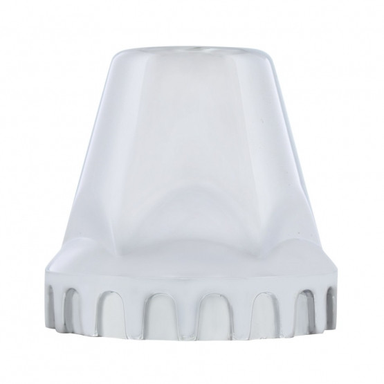 33mm X 2" Chrome Plastic "Low Rider" Nut Cover - Thread-On (Bulk)