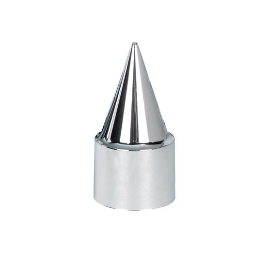 33mm x 4-1/4" Chrome Plastic Stiletto Nut Covers - Thread-On (60-Pack)