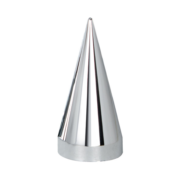 33mm x 4-1/2" Chrome Plastic X Spike Nut Covers - Thread-On (60-Pack)