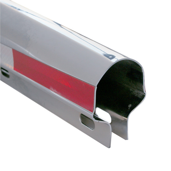 30" Stainless Steel Heavy Duty Mud Flap Hangers With Reflector - 2.5" Bolt Pattern (Pair)