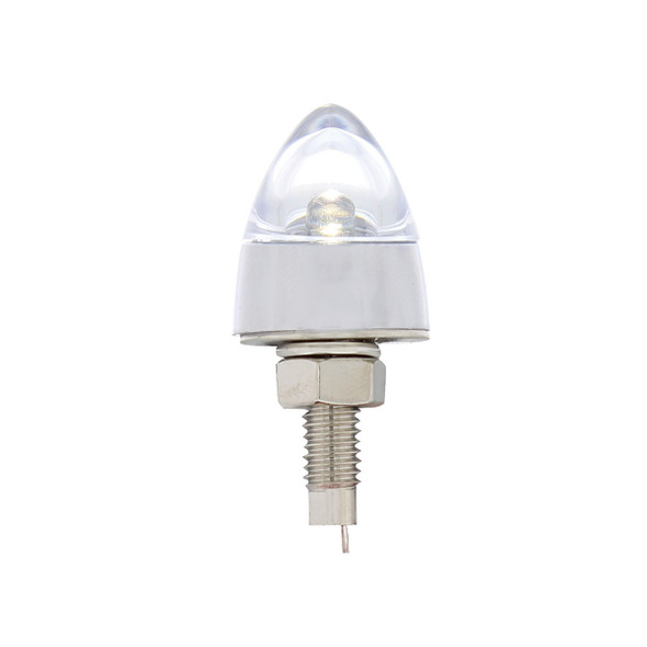 LED Bullet License Plate Fastener - White (2-Pack)