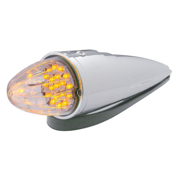 39967-UP 19 LED REFLECTOR GRAKON 1000 STYLE CAB LIGHT KIT - AMBER LED/CLEAR LENS