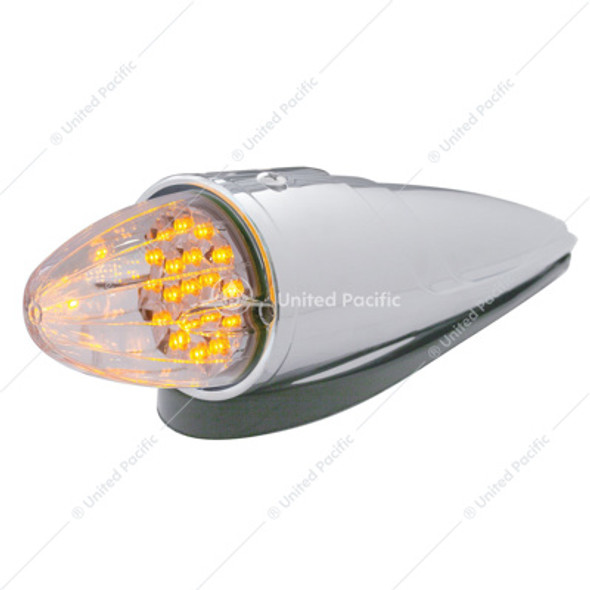 39967-UP 19 LED REFLECTOR GRAKON 1000 STYLE CAB LIGHT KIT - AMBER LED/CLEAR LENS