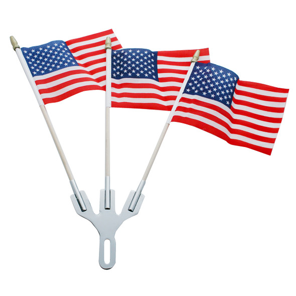Stainless Steel 3-Post Flag Holder