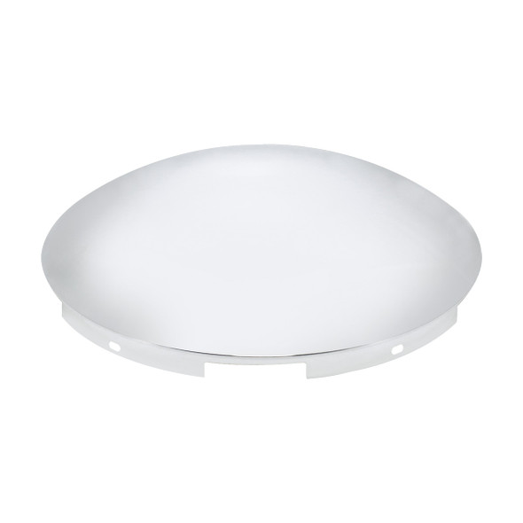 5 Even Notched Stainless Steel Dome Front Hubcap - 7/16" Lip