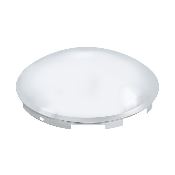 6 Uneven Stainless Steel Dome Front Hubcap - 7/16" Lip