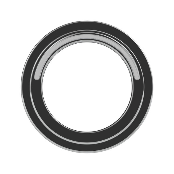Chrome Plastic Small Gauge Bezel With Visor For Freightliner