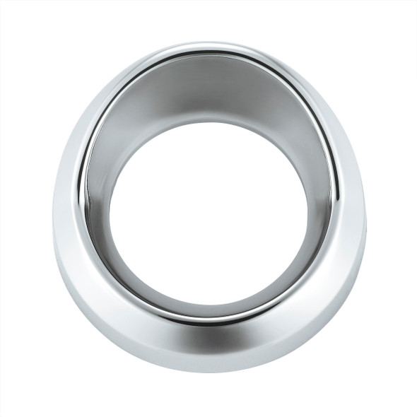 Chrome Plastic Small Gauge Bezel With Visor