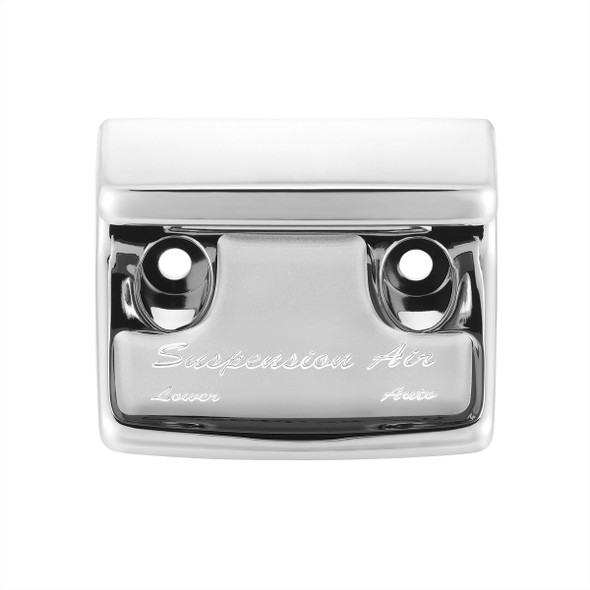 Chrome Plastic Suspension Air Switch Guard With Glossy Sticker For 1990-2010 Freightliner Classic-Silver