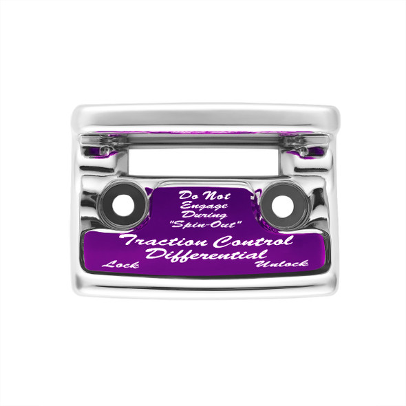 "Traction Control Differential" Switch Guard With Purple Sticker