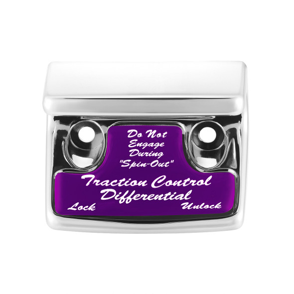 "Traction Control Differential" Switch Guard With Purple Sticker