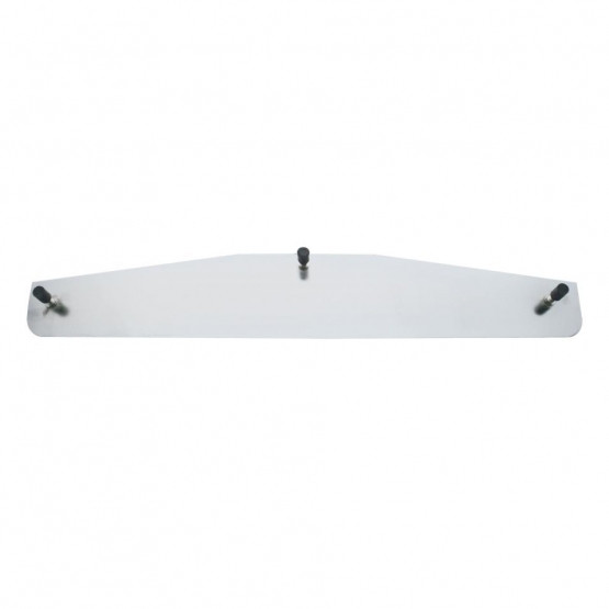 3" X 12" 304 Stainless Standard Bottom Mud Flap Plate - Welded Stud