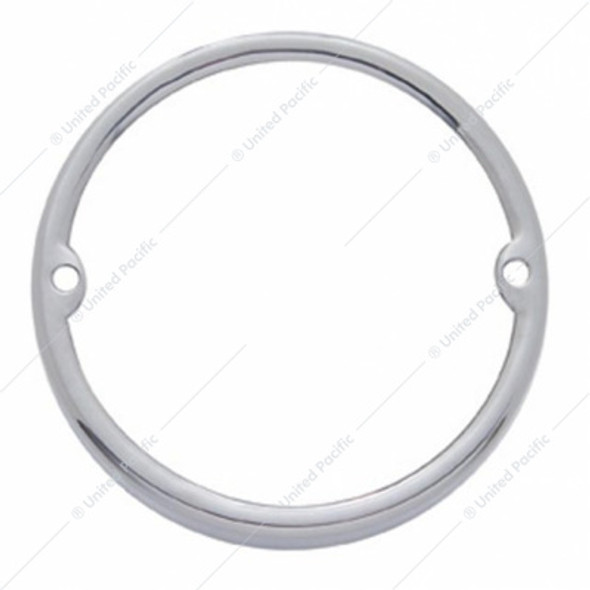 30304-UP STAINLESS ROUND CAB LIGHT BEZEL