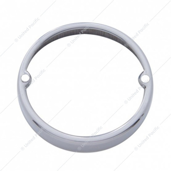 30304-UP STAINLESS ROUND CAB LIGHT BEZEL