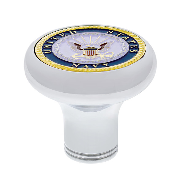 Deluxe Military Medallion Air Valve Knobs - Navy