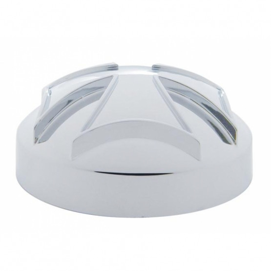 Chrome Iron Cross Air Valve Knob Cover