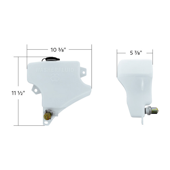 Washer Fluid Reservoir For 2007-2019 Peterbilt 389