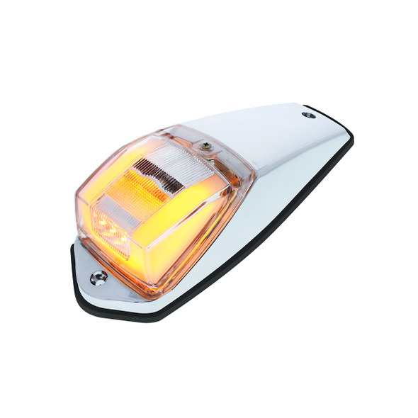 36678-UP 24 LED GLOLIGHT SQUARE CAB LIGHT KIT - AMBER LED/CLEAR LENS