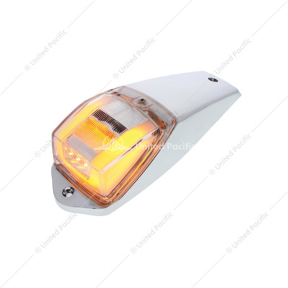 36678-UP 24 LED GLOLIGHT SQUARE CAB LIGHT KIT - AMBER LED/CLEAR LENS