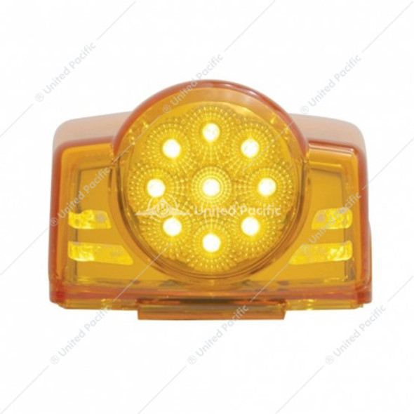 39602-UP 19 LED REFLECTOR SQUARE CAB LIGHT - AMBER LED/AMBER LENS