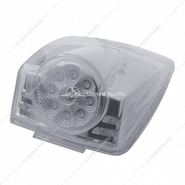 39603-UP 19 LED REFLECTOR SQUARE CAB LIGHT - AMBER LED/CLEAR LENS
