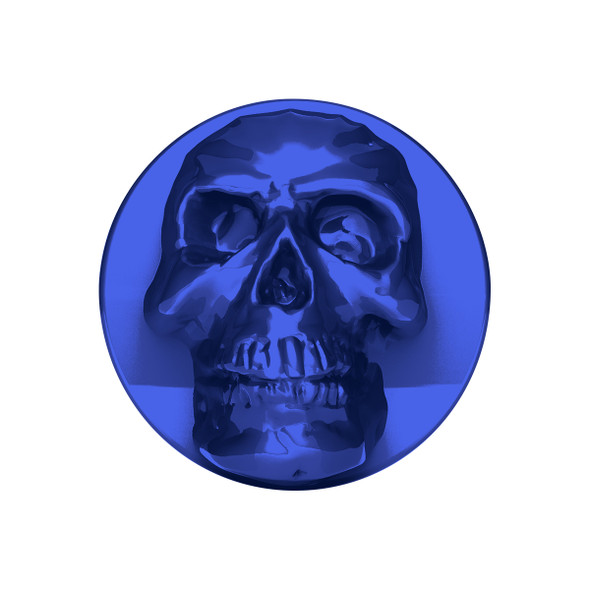 Skull Air Valve Knob - Indigo Blue