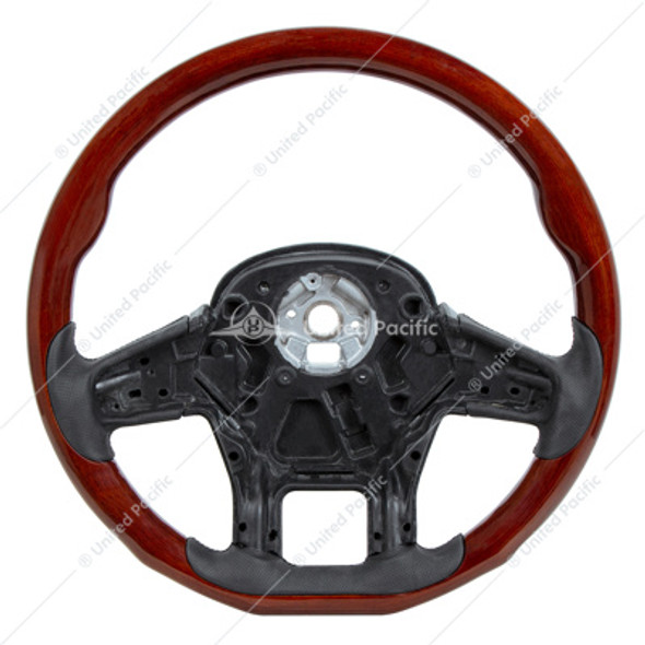 88189-UP 18" YOURGRIP WOOD STEERING WHEEL FOR 2012-2021 PETERBILT 579 & 2013-2021 KENWORTH T680