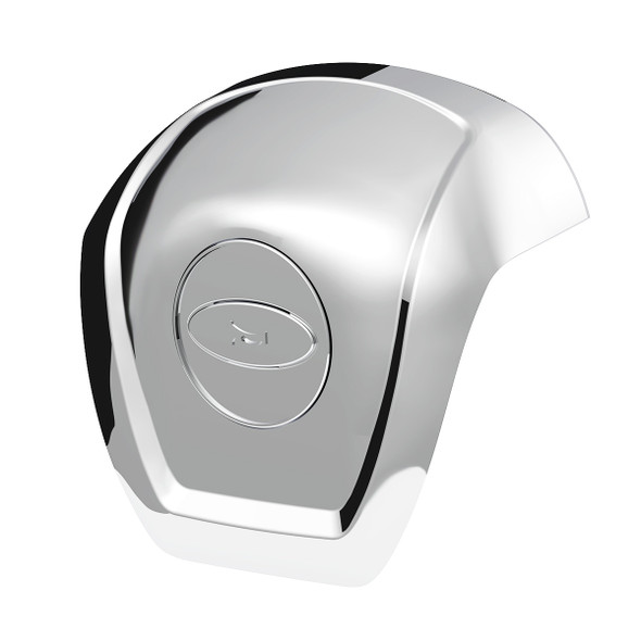 88036-UP CHROME STEERING WHEEL HORN PAD FOR 2012-2021 PETERBILT 579
