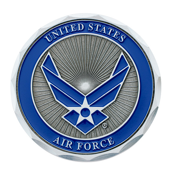 1-3/4" U.S. Military Adhesive Metal Medallion - Air Force