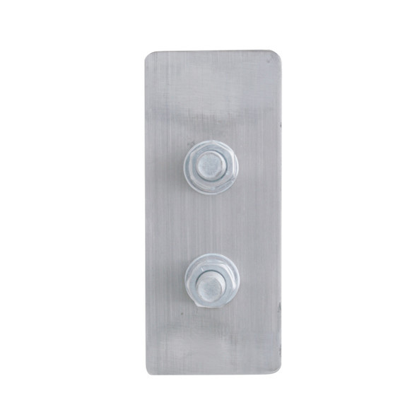 2.5" Bolt Pattern Chrome Spring Loaded Light Bar With 6X 4" Light Cutouts (Pair)