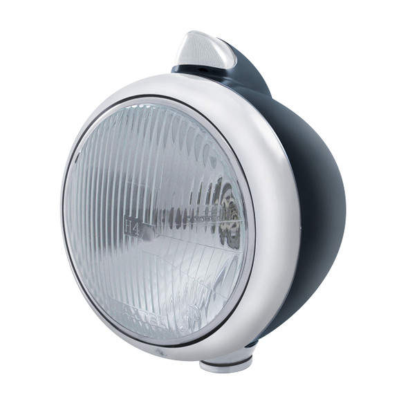 Black Guide 682-C Headlight H4 & Original Style LED Signal - Clear Lens